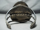 One Of Best High Grade Royston Turquoise Vintage Native American Navajo Sterling Silver Bracelet-Nativo Arts
