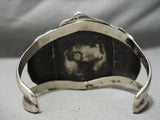 One Of Best Vintage Native American Navajo Blue Warrior Turquoise Sterling Silver Bracelet-Nativo Arts