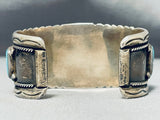 One Of Best Vintage Native American Navajo Henry Roanhorse Turquoise Sterling Silver Bracelet-Nativo Arts