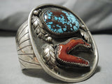 One Of Best Vintage Native American Navajo Hgih Grade Bisbee Turquoise Sterling Silver Bracelet-Nativo Arts