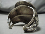 One Of Best Vintage Native American Navajo Hgih Grade Bisbee Turquoise Sterling Silver Bracelet-Nativo Arts