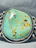 One Of Best Vintage Native American Navajo Nel Burbnk Royston Turquoise Sterling Silver Bracelet-Nativo Arts