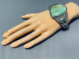 One Of Best Vintage Native American Navajo Nel Burbnk Royston Turquoise Sterling Silver Bracelet-Nativo Arts