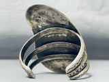 One Of Most Majestic Vintage Native American Navajo Bisbee Turquoise Sterling Silver Bracelet-Nativo Arts
