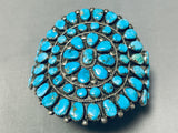 One Of The Best Ever Museum Vintage Native American Navajo Turquoise Sterling Silver Bracelet-Nativo Arts