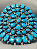 One Of The Best Ever Museum Vintage Native American Navajo Turquoise Sterling Silver Bracelet-Nativo Arts