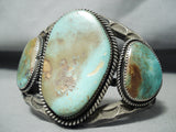 One Of The Best Ever Vintage Native American Navajo Royston Turquoise Sterling Silver Bracelet-Nativo Arts