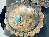 One Of The Best Ever Vintage Native American Navajo Turquoise Sterling Silver Concho Belt-Nativo Arts
