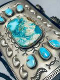 One Of The Best Ever Vintage Native American Navajo Turquoise Sterling Silver Ketoh Bracelet-Nativo Arts