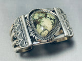 One Of The Best Vintage Native American Navajo Carico Lake Turquoise Sterling Silver Bracelet-Nativo Arts