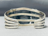 One Of The Best Vintage Native American Navajo Carico Lake Turquoise Sterling Silver Bracelet-Nativo Arts
