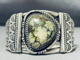 One Of The Best Vintage Native American Navajo Carico Lake Turquoise Sterling Silver Bracelet-Nativo Arts