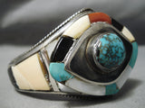 One Of The Best Vintage Native American Navajo Dan Benally Turquoise Sterling Silver Bracelet-Nativo Arts