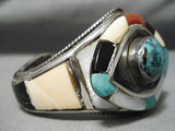 One Of The Best Vintage Native American Navajo Dan Benally Turquoise Sterling Silver Bracelet-Nativo Arts