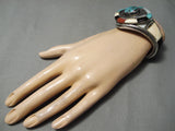 One Of The Best Vintage Native American Navajo Dan Benally Turquoise Sterling Silver Bracelet-Nativo Arts