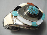 One Of The Best Vintage Native American Navajo Dan Benally Turquoise Sterling Silver Bracelet-Nativo Arts