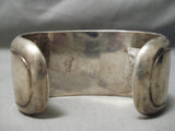 One Of The Best Vintage Native American Navajo Shadow Turquoise Sterling Silver Bracelet Old-Nativo Arts