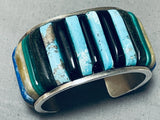 One Of The Biggest Best Ever Vintage Native American Navajo Turquoise Sterling Silver Bracelet-Nativo Arts