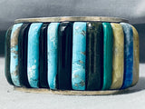 One Of The Biggest Best Ever Vintage Native American Navajo Turquoise Sterling Silver Bracelet-Nativo Arts