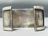 One Of The Finest Vintage Native American Navajo Carico Lake Turquoise Sterling Silver Bracelet-Nativo Arts