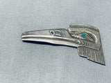 One Of The Most Detailed Bird Opal Sterling Silver Native American Pin-Nativo Arts
