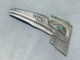 One Of The Most Detailed Bird Opal Sterling Silver Native American Pin-Nativo Arts