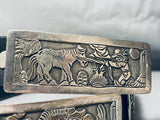 One Of The Most Detailed Ever Vintage Native American Navajo Sterling Silver Concho Belt-Nativo Arts