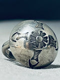 One Of The Most Famous Native American Navajo Vintage Artist Sterling Silver Ring-Nativo Arts