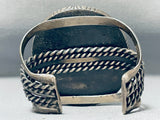 One Of The Most Sturdy Vintage Native American Navajo Dancer Turquoise Sterling Silver Bracelet-Nativo Arts
