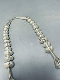 One Of The Most Unique Ever Vintage Native American Navajo Sterling Silver Tubule Necklace-Nativo Arts