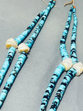 One Of The Most Unique Ever Vintage Native American Navajo Turquoise Heishi Necklace-Nativo Arts
