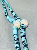 One Of The Most Unique Ever Vintage Native American Navajo Turquoise Heishi Necklace-Nativo Arts