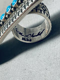 One Of The Most Unique Ever Vintage Native American Navajo Turquoise Sterling Silver Ring-Nativo Arts