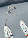 One Of The Most Unique Native American White Stone Turquoise Necklace-Nativo Arts