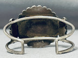 One Of The Most Unique Vintage Native American Zuni Turquoise Inlay Sterling Silver Bracelet-Nativo Arts