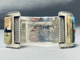 Opulent Native American Navajo Last Chance Turquoise Sterling Silver Coral Bracelet-Nativo Arts