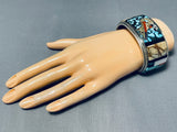 Opulent Native American Navajo Last Chance Turquoise Sterling Silver Coral Bracelet-Nativo Arts