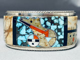 Opulent Native American Navajo Last Chance Turquoise Sterling Silver Coral Bracelet-Nativo Arts