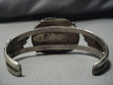 Opulent Vintage Native American Jewelry Navajo Blue Diamond Turquoise Sterling Silver Bracelet Old-Nativo Arts