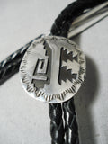Outstanding Navajo Sterling Silver Bolo Native American-Nativo Arts