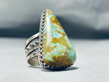 Outstanding San Felipe Signed Royston Turquoise Sterling Silver Ring-Nativo Arts
