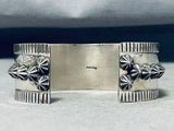 Outstanding Vintage Native American Navajo Kingman Turquoise Sterling Silver Bracelet-Nativo Arts