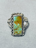 Outstanding Vintage Native American Navajo Royston Turquoise Sterling Silver Ring-Nativo Arts