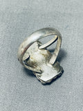 Outstanding Vintage Native American Navajo Royston Turquoise Sterling Silver Ring-Nativo Arts