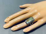Outstanding Vintage Native American Navajo Royston Turquoise Sterling Silver Ring-Nativo Arts