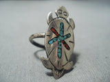 Outstanding Vintage Native American Navajo Turquoise Sterling Silver Ring-Nativo Arts