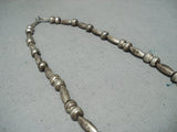 Outstanding Vintage Navajo Native American Turquoise Sterling Silver Necklace-Nativo Arts