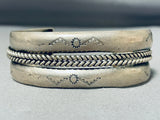 Phenomenal Vintage Native American Navajo Sterling Silver Bracelet-Nativo Arts