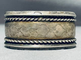 Phenomenal Vintage Native American Navajo Sterling Silver Bracelet-Nativo Arts