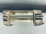 Phenomenal Vintage Native American Navajo Sterling Silver Bracelet-Nativo Arts